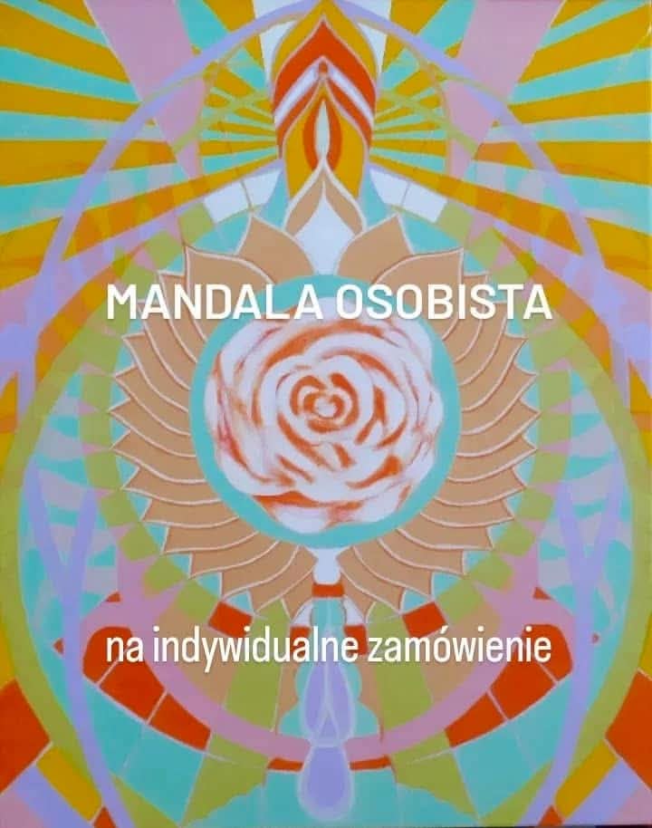 Rose mandala — commissioned painting by Ewa Miłek