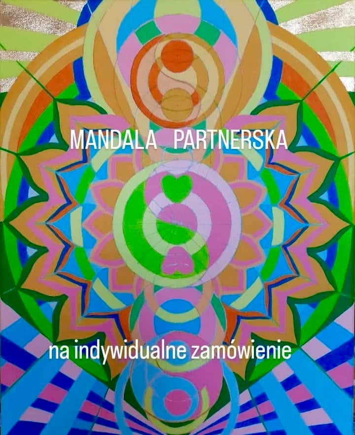 Partnership mandala — commissioned painting by Ewa Miłek