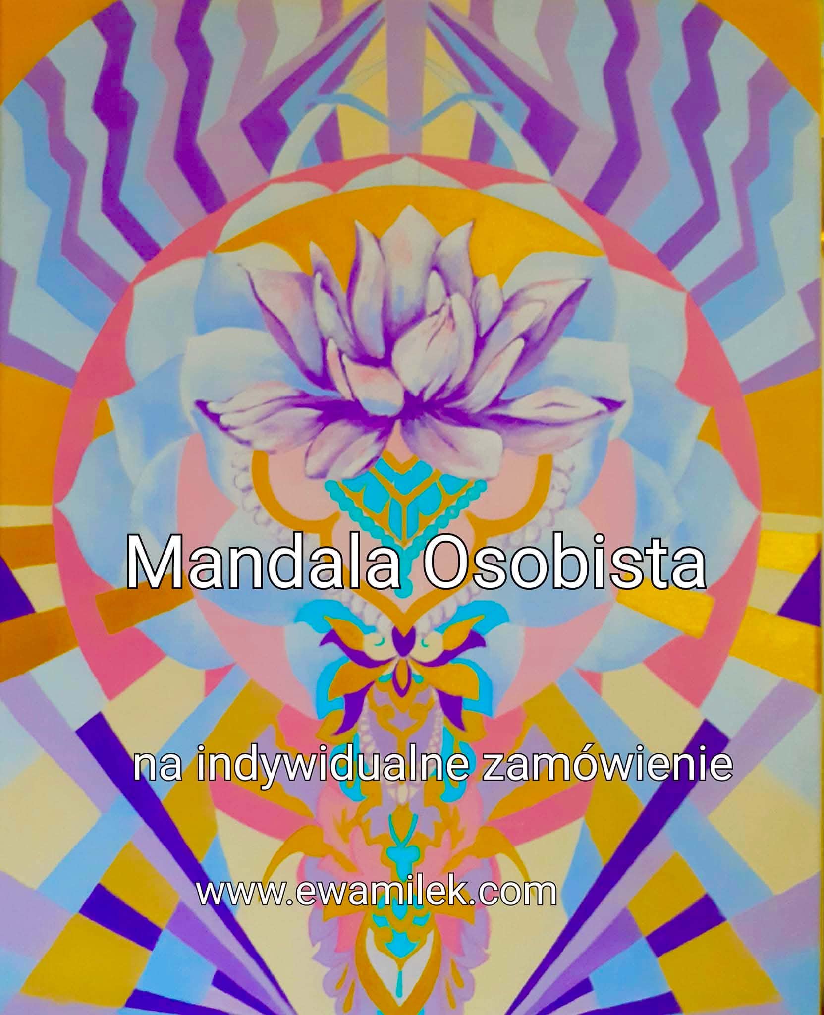 Lotus mandala — commissioned painting by Ewa Miłek