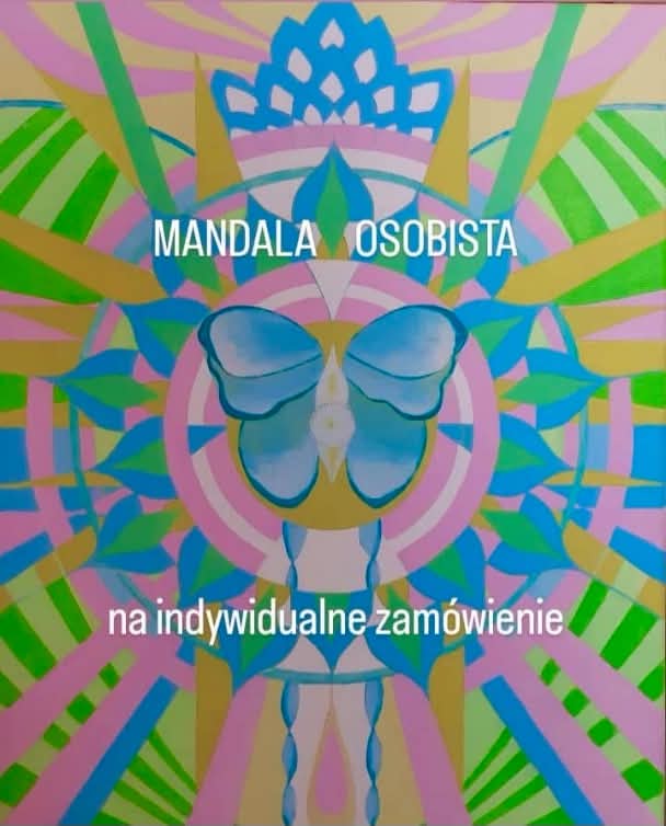 Butterfly mandala — commissioned painting by Ewa Miłek