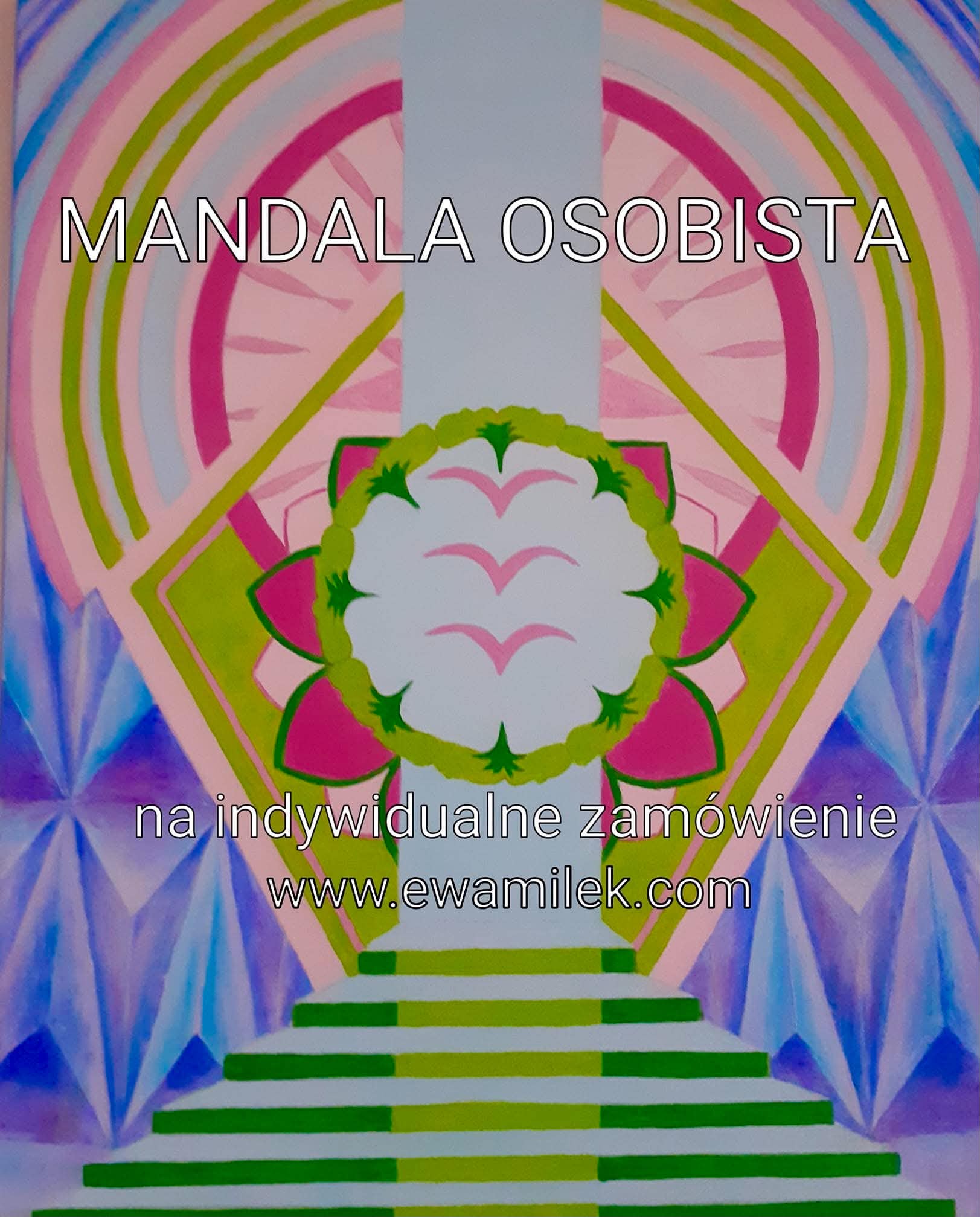 Stairway mandala — commissioned painting by Ewa Miłek